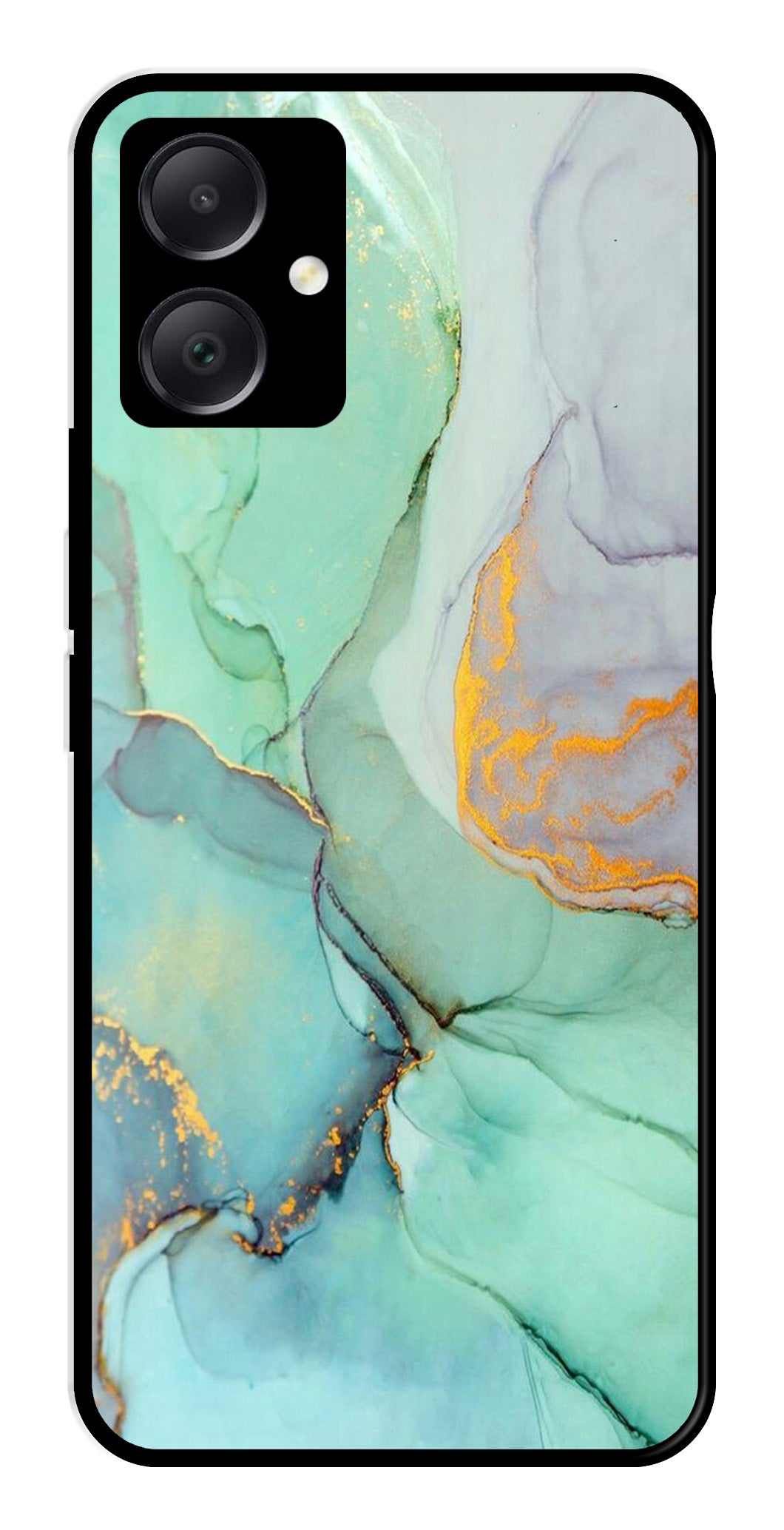Marble Design Metal Mobile Case for Samsung Galaxy A05   (Design No -46)