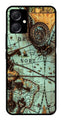 Map Design Metal Mobile Case for Samsung Galaxy A05   (Design No -54)