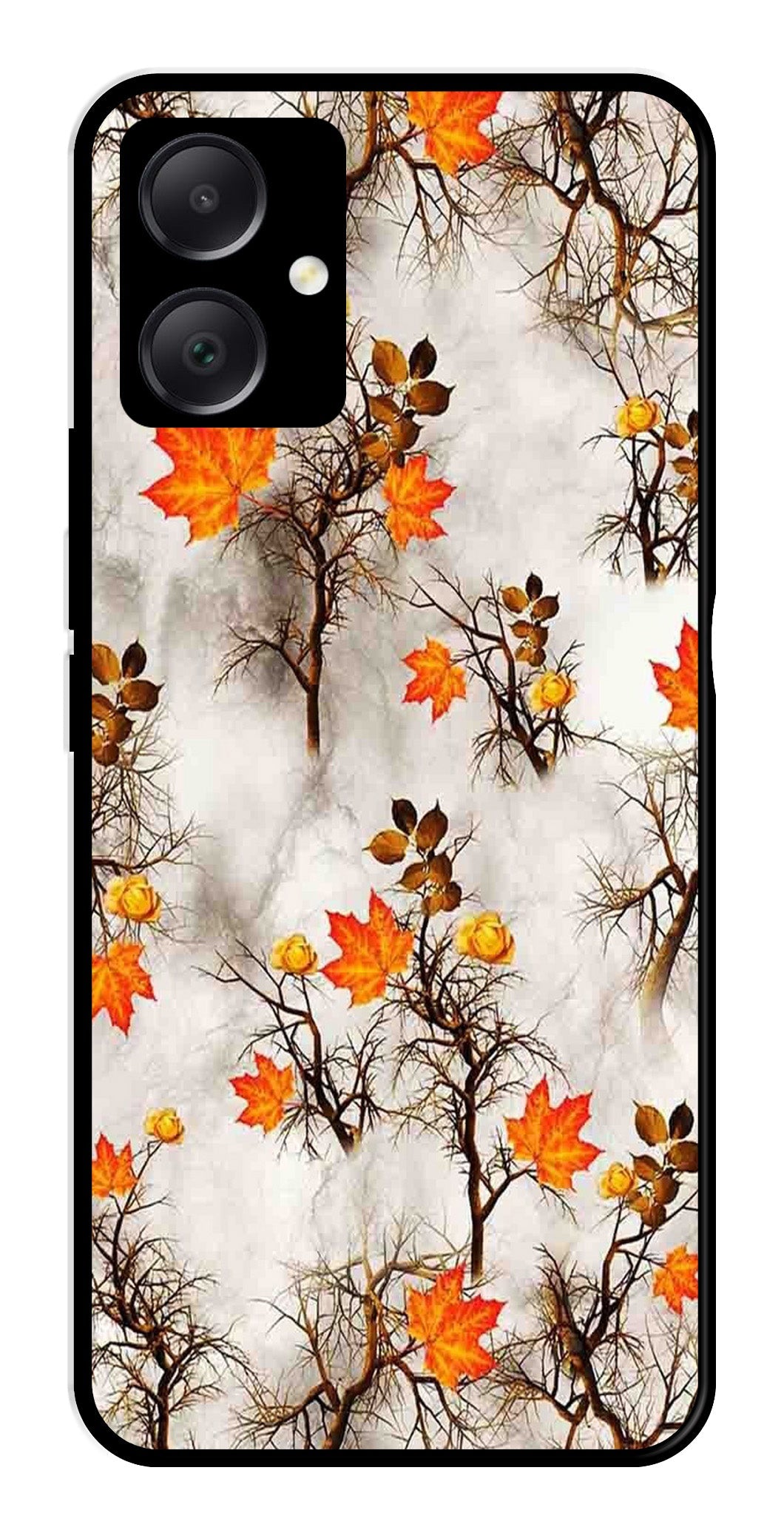 Autumn leaves Metal Mobile Case for Samsung Galaxy A05   (Design No -55)