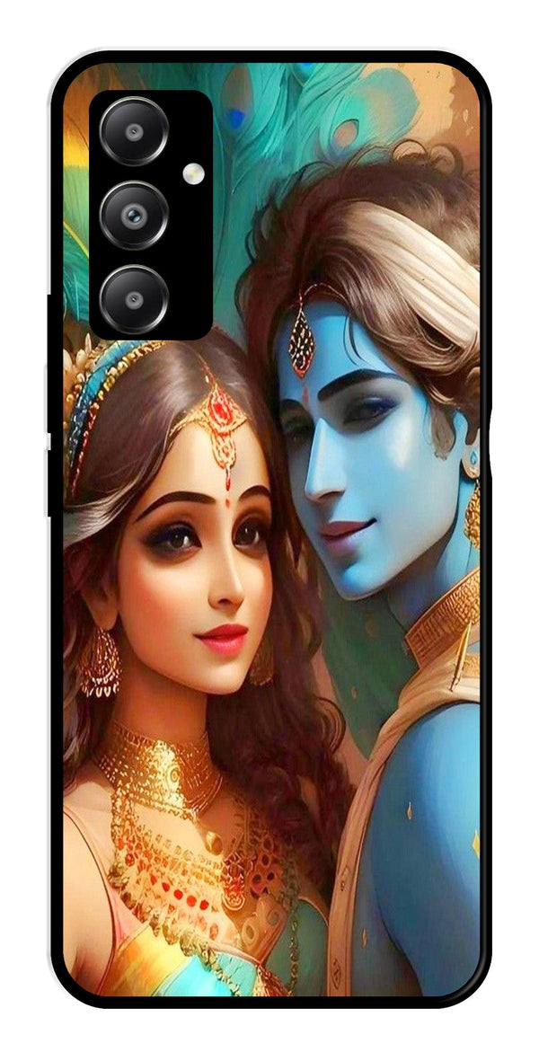 Lord Radha Krishna Metal Mobile Case for Samsung Galaxy A05s   (Design No -01)