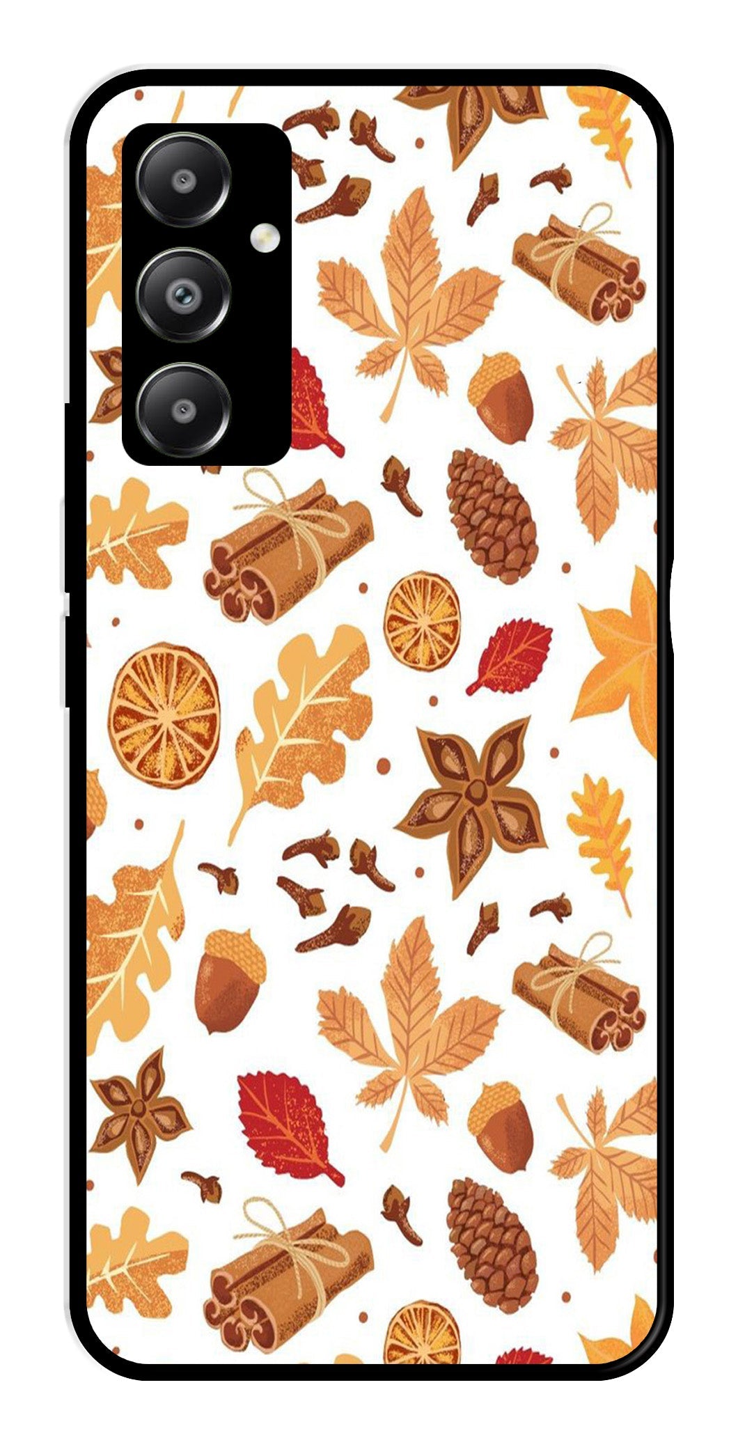 Autumn Leaf Metal Mobile Case for Samsung Galaxy A05s   (Design No -19)