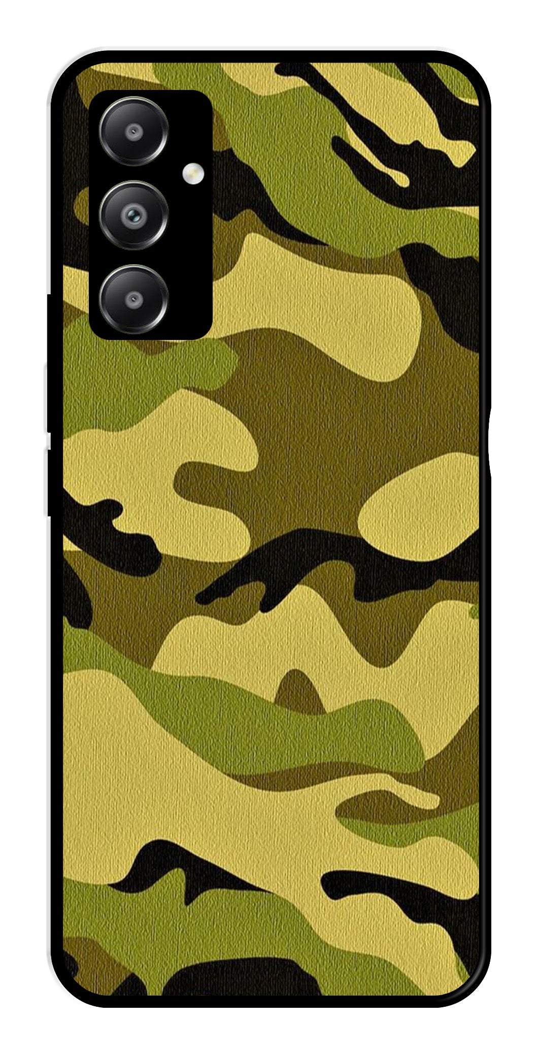 Army Pattern Metal Mobile Case for Samsung Galaxy A05s   (Design No -35)