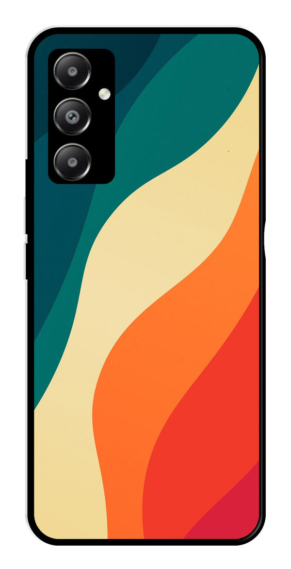 Muted Rainbow Metal Mobile Case for Samsung Galaxy A05s   (Design No -39)