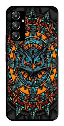 Owl Pattern Metal Mobile Case for Samsung Galaxy A05s