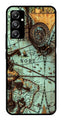 Map Design Metal Mobile Case for Samsung Galaxy A05s   (Design No -54)