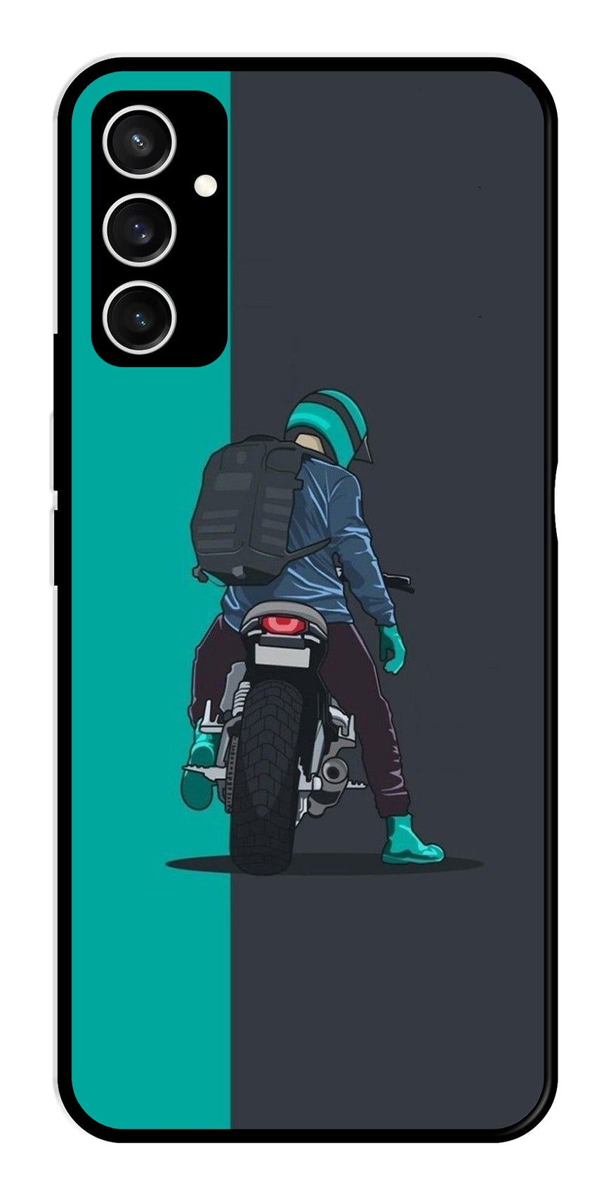 Bike Lover Metal Mobile Case for Samsung Galaxy S23 FE   (Design No -05)