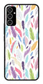 Colorful Feathers Metal Mobile Case for Samsung Galaxy S23 FE   (Design No -06)