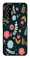 Floral Pattern2 Metal Mobile Case for Samsung Galaxy S23 FE   (Design No -12)