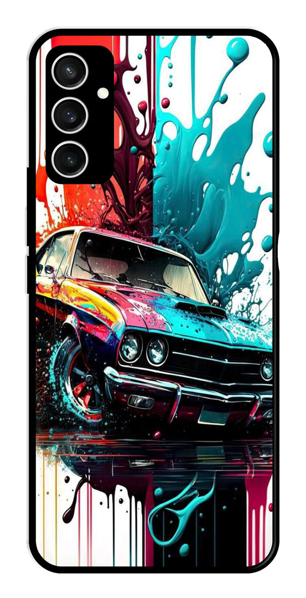 Vintage Car Metal Mobile Case for Samsung Galaxy S23 FE   (Design No -29)