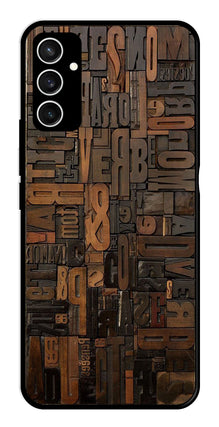 Alphabets Metal Mobile Case for Samsung Galaxy S23 FE