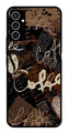 Coffee Pattern Metal Mobile Case for Samsung Galaxy S23 FE   (Design No -37)