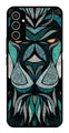 Lion Pattern Metal Mobile Case for Samsung Galaxy S23 FE   (Design No -40)