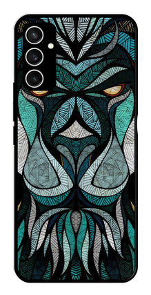 Lion Pattern Metal Mobile Case for Samsung Galaxy S23 FE