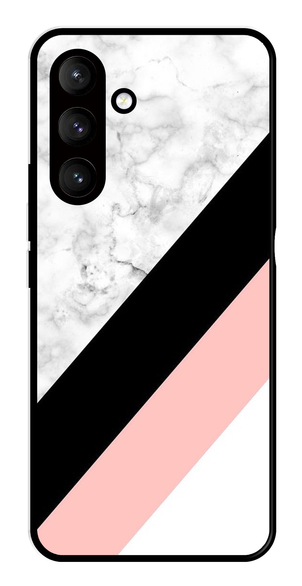 Marble Design Metal Mobile Case for Samsung Galaxy S24 5G   (Design No -24)