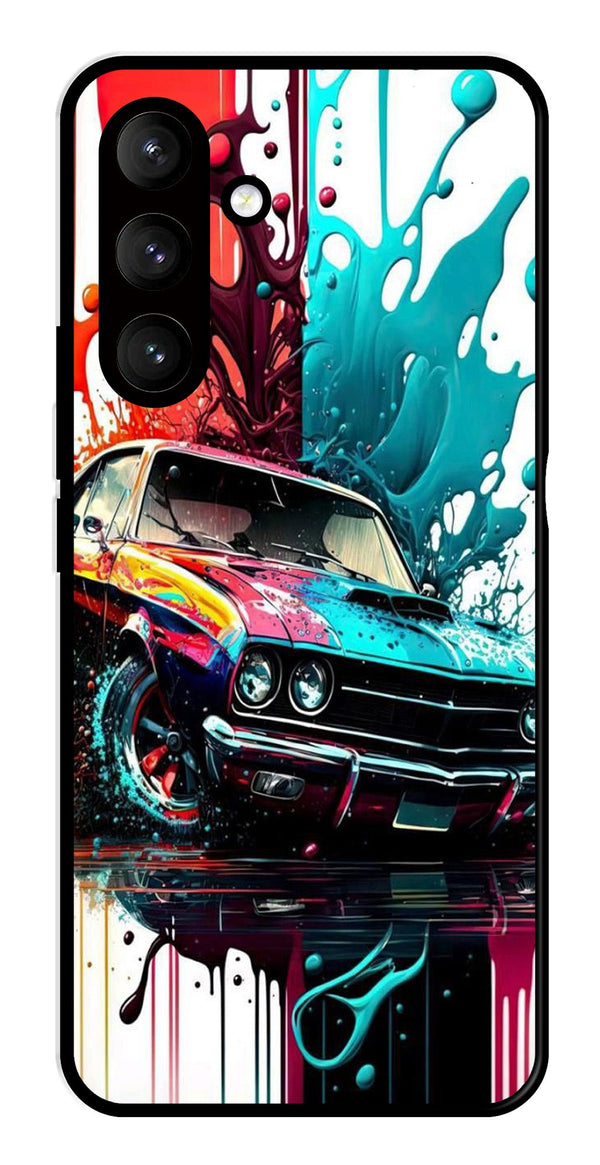 Vintage Car Metal Mobile Case for Samsung Galaxy S24 5G   (Design No -29)