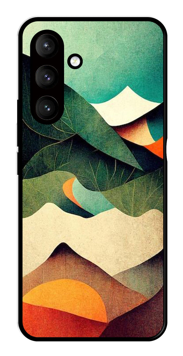 MultiColor Pattern Metal Mobile Case for Samsung Galaxy S24 5G   (Design No -43)