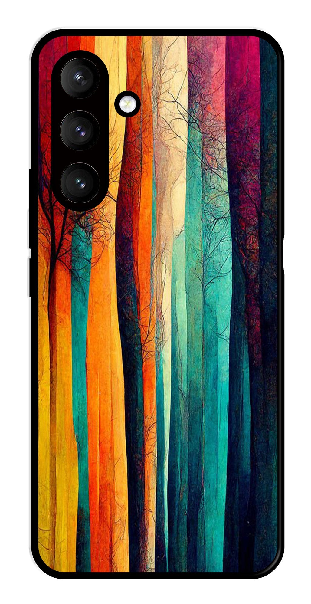 Modern Art Colorful Metal Mobile Case for Samsung Galaxy S24 5G   (Design No -47)