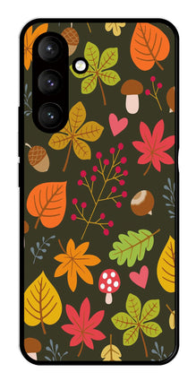 Leaves Design Metal Mobile Case for Samsung Galaxy S24 5G
