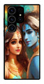 Lord Radha Krishna Metal Mobile Case for Samsung Galaxy S24 Ultra 5G   (Design No -01)