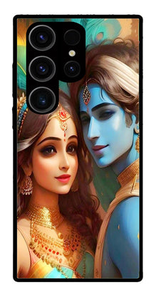 Lord Radha Krishna Metal Mobile Case for Samsung Galaxy S24 Ultra 5G