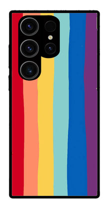 Rainbow MultiColor Metal Mobile Case for Samsung Galaxy S24 Ultra 5G