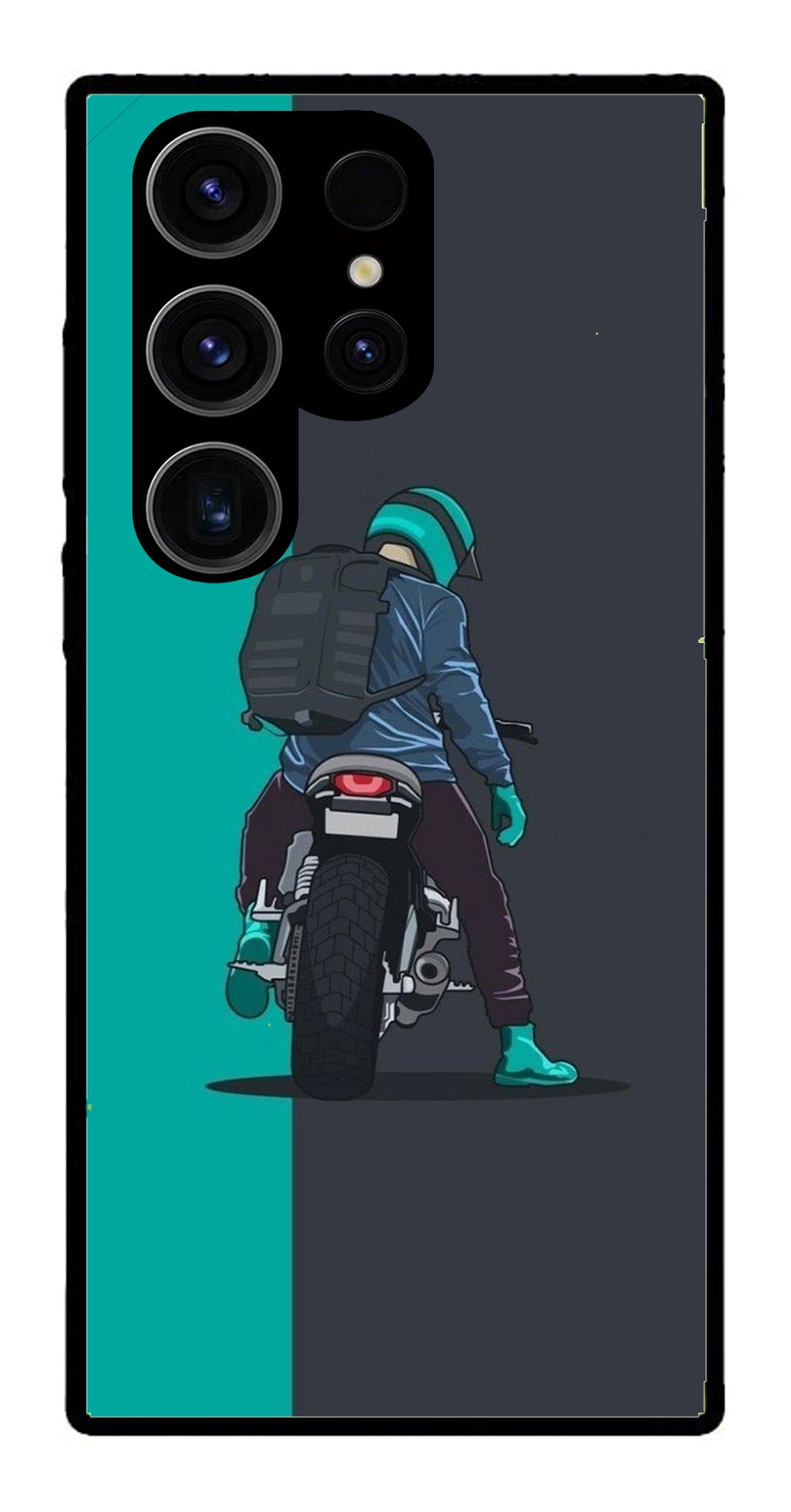 Bike Lover Metal Mobile Case for Samsung Galaxy S24 Ultra 5G   (Design No -05)