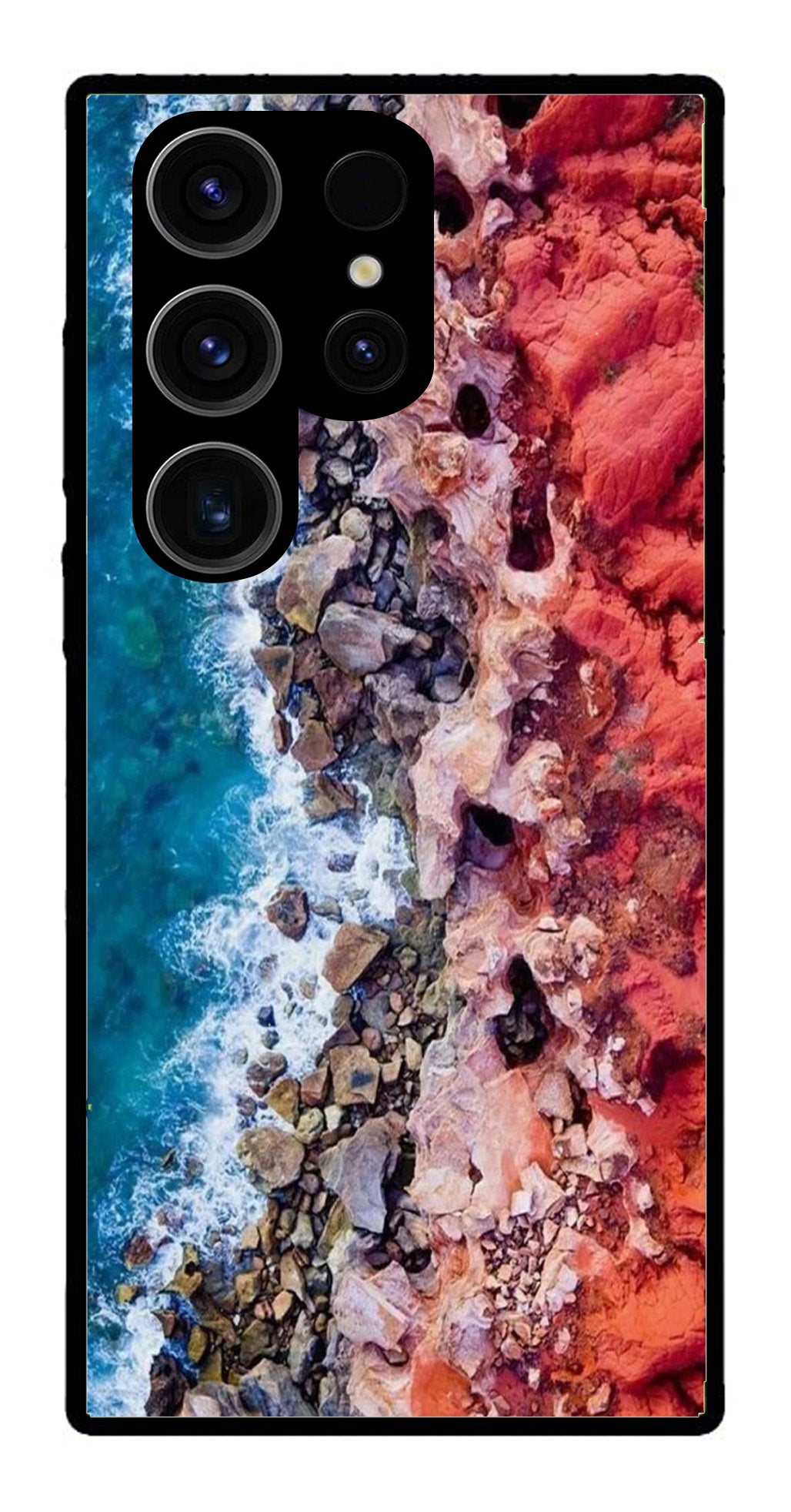 Sea Shore Metal Mobile Case for Samsung Galaxy S24 Ultra 5G   (Design No -18)