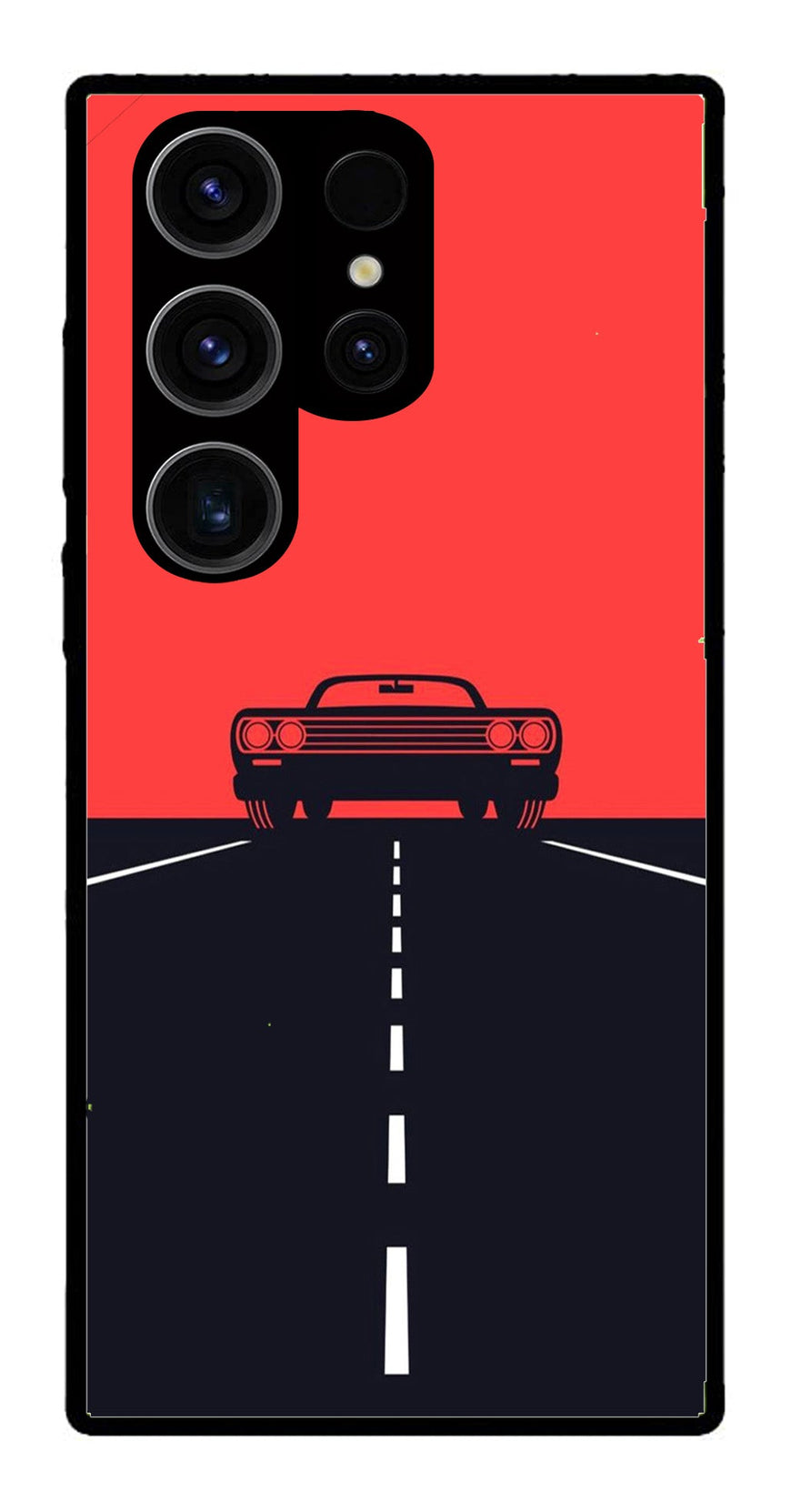 Car Lover Metal Mobile Case for Samsung Galaxy S24 Ultra 5G   (Design No -21)
