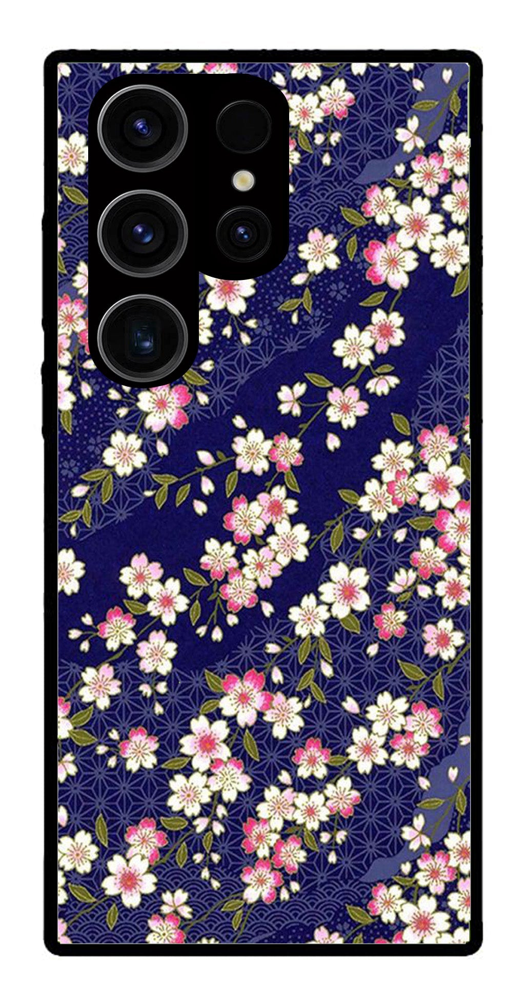 Flower Design Metal Mobile Case for Samsung Galaxy S24 Ultra 5G   (Design No -25)
