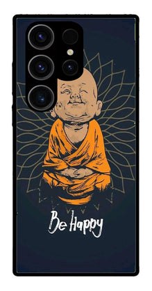 Be Happy Metal Mobile Case for Samsung Galaxy S24 Ultra 5G