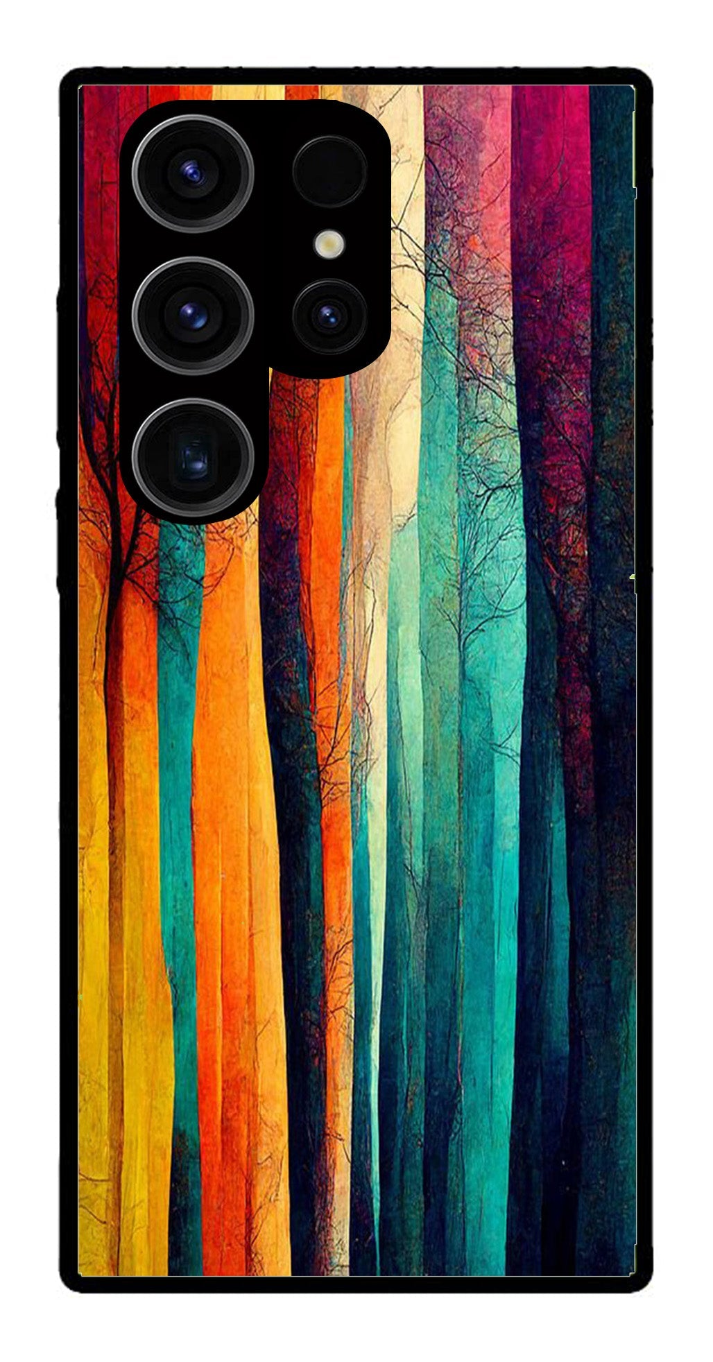 Modern Art Colorful Metal Mobile Case for Samsung Galaxy S24 Ultra 5G   (Design No -47)