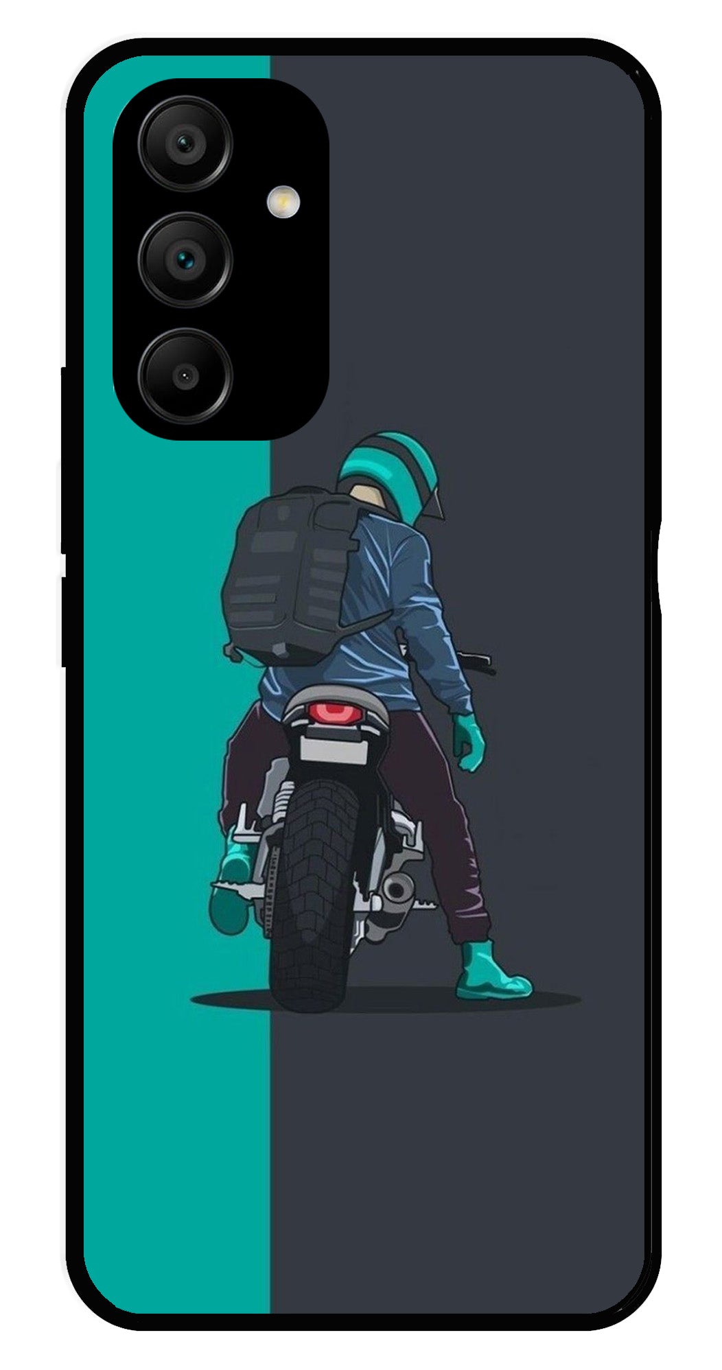 Bike Lover Metal Mobile Case for Samsung Galaxy A25 5G   (Design No -05)