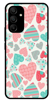 Hearts Pattern Metal Mobile Case for Samsung Galaxy A15 5G