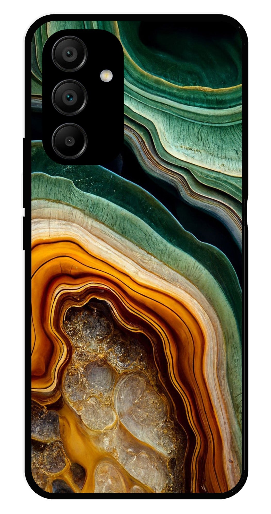 Marble Design Metal Mobile Case for Samsung Galaxy A25 5G   (Design No -28)