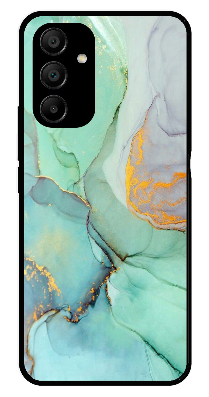 Marble Design Metal Mobile Case for Samsung Galaxy A25 5G   (Design No -46)