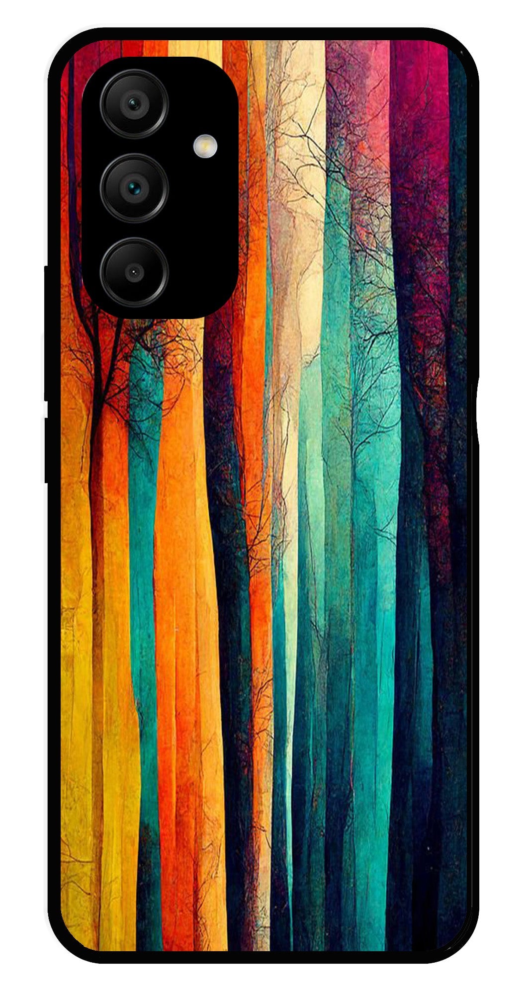 Modern Art Colorful Metal Mobile Case for Samsung Galaxy A25 5G   (Design No -47)