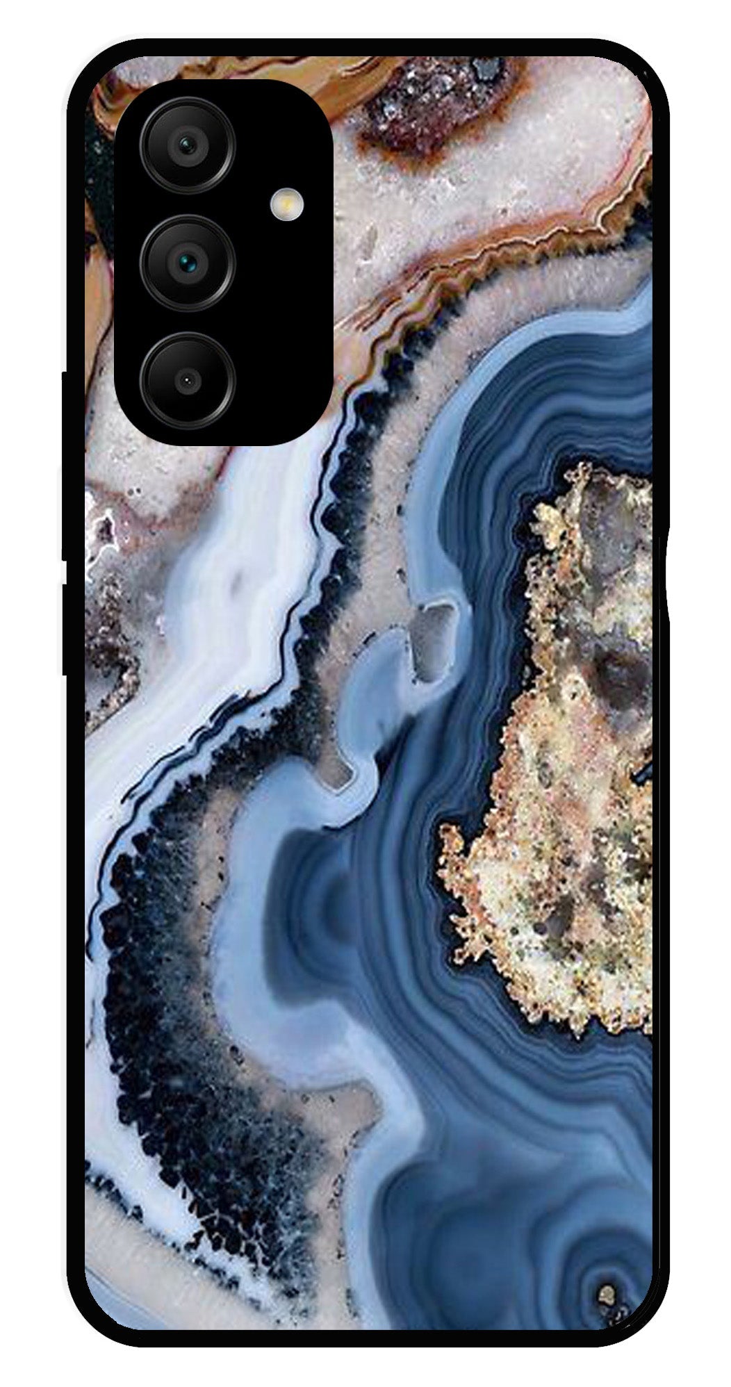 Marble Design Metal Mobile Case for Samsung Galaxy A25 5G   (Design No -53)