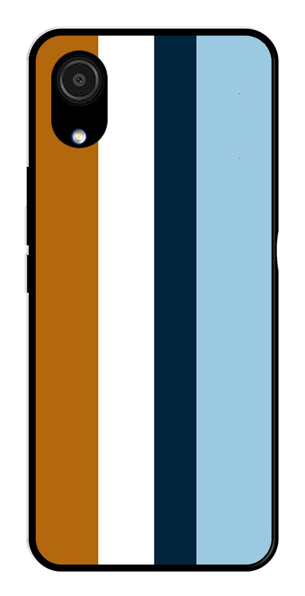 MultiColor Pattern Metal Mobile Case for Samsung Galaxy A03 Core   (Design No -17)