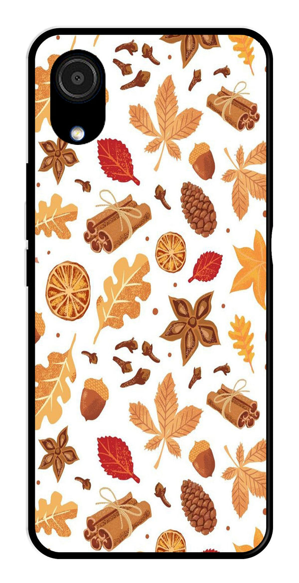 Autumn Leaf Metal Mobile Case for Samsung Galaxy A03 Core   (Design No -19)