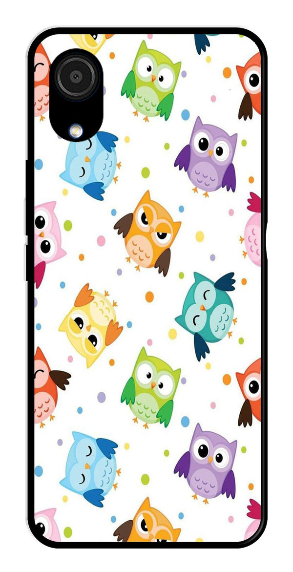 Owls Pattern Metal Mobile Case for Samsung Galaxy A03 Core   (Design No -20)