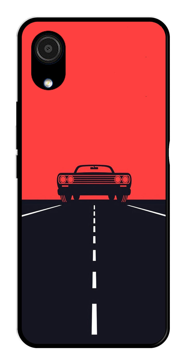 Car Lover Metal Mobile Case for Samsung Galaxy A03 Core   (Design No -21)