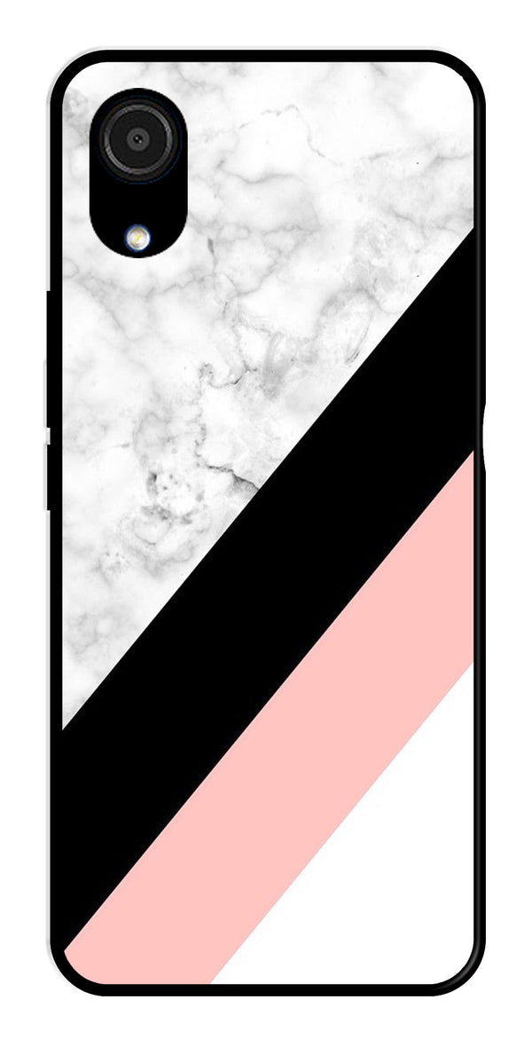 Marble Design Metal Mobile Case for Samsung Galaxy A03 Core   (Design No -24)