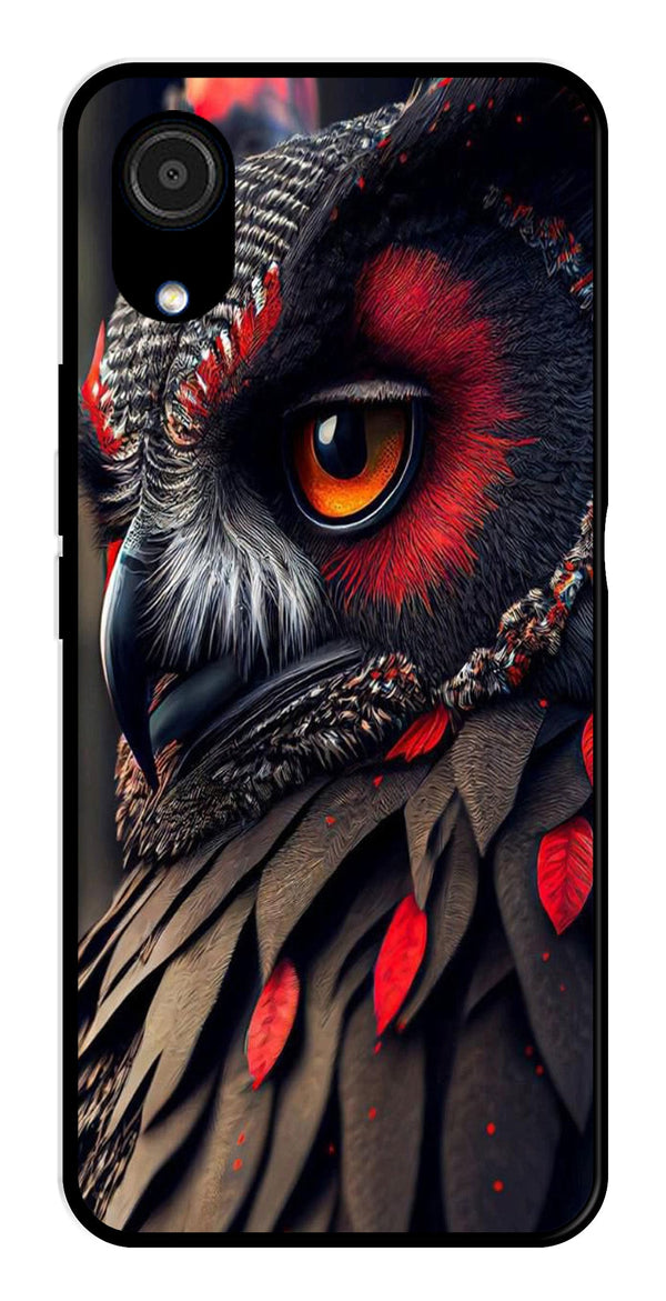 Owl Design Metal Mobile Case for Samsung Galaxy A03 Core   (Design No -26)