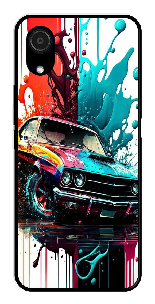 Vintage Car Metal Mobile Case for Samsung Galaxy A03 Core   (Design No -29)
