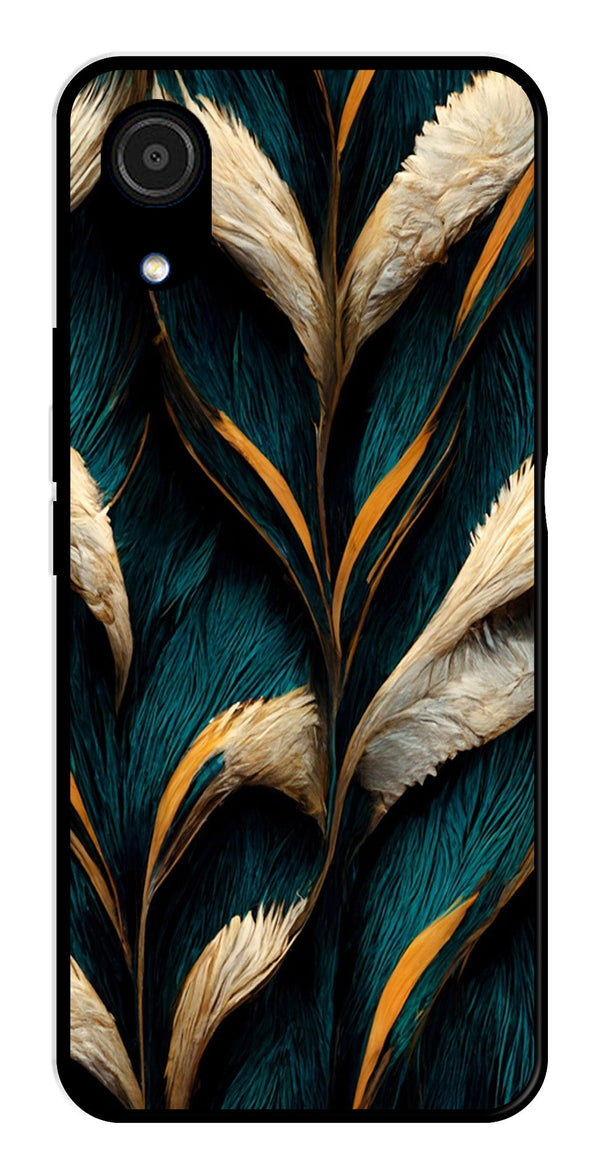 Feathers Metal Mobile Case for Samsung Galaxy A03 Core   (Design No -30)