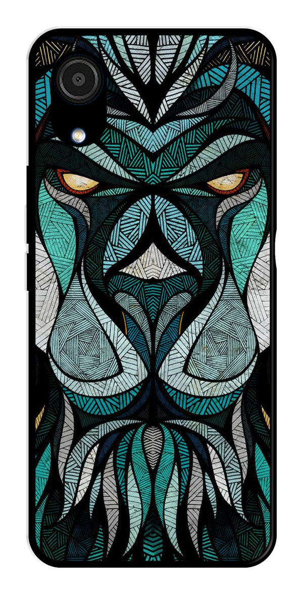 Lion Pattern Metal Mobile Case for Samsung Galaxy A03 Core   (Design No -40)