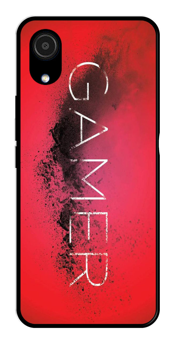 Gamer Pattern Metal Mobile Case for Samsung Galaxy A03 Core   (Design No -41)