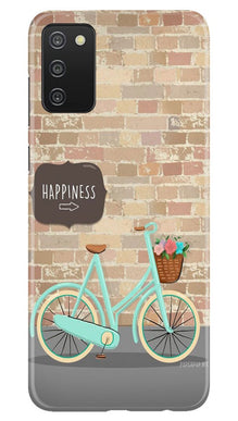 Happiness Mobile Back Case for Samsung Galaxy A03s (Design - 53)
