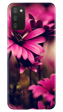 Purple Daisy Mobile Back Case for Samsung Galaxy A03s (Design - 65)