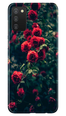 Red Rose Mobile Back Case for Samsung Galaxy A03s (Design - 66)